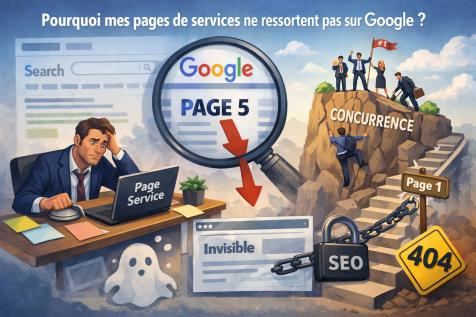 Pourquoi les pages de services d’un site internet n’apparaissent pas dans les résultats Google