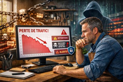 Negative SEO : perte de trafic causée par des backlinks toxiques sur un site internet