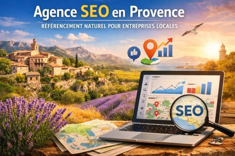 Agence SEO en Provence accompagnant les entreprises locales dans leur référencement naturel avec analyse et stratégie digitale