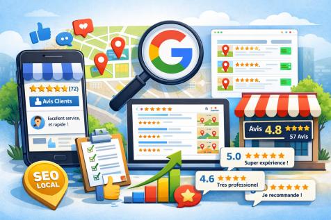 Avis clients en ligne et référencement local pour entreprise en Provence