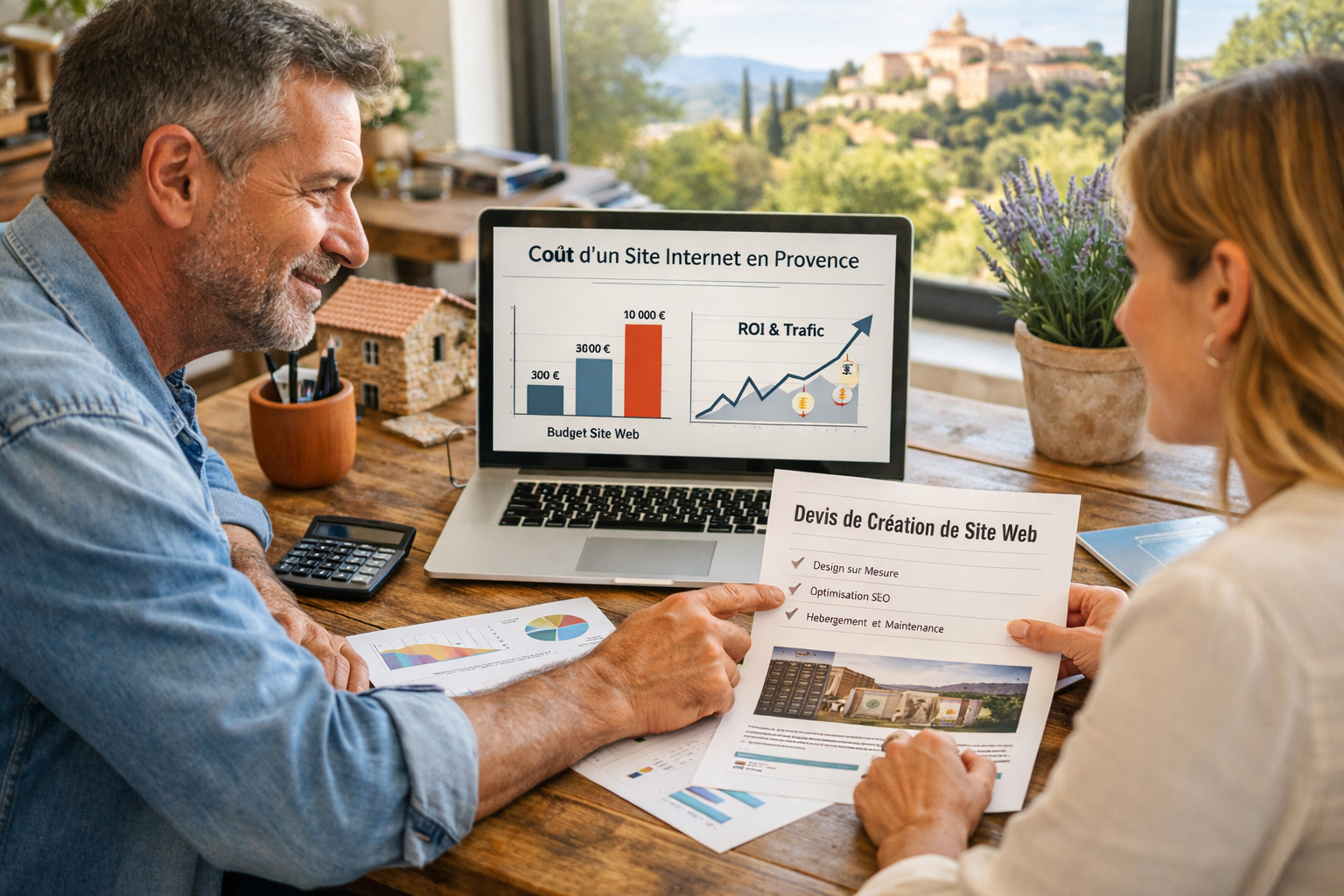 Analyse du co&ucirc;t d&rsquo;un site internet en Provence avec devis agence web et projection ROI