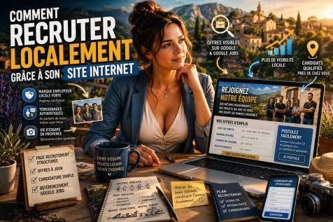 Recruter localement grâce à son site internet PME Provence page recrutement Google Jobs candidats