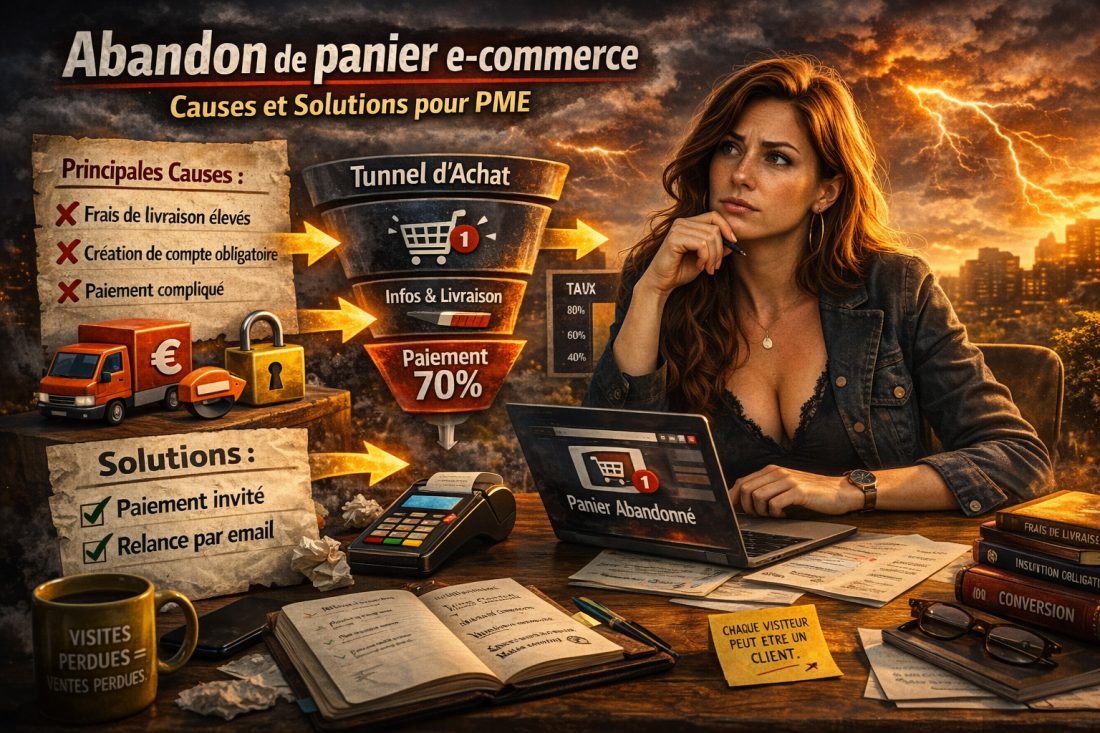Abandon de panier : causes réelles et solutions concrètes pour un e-commerce PME