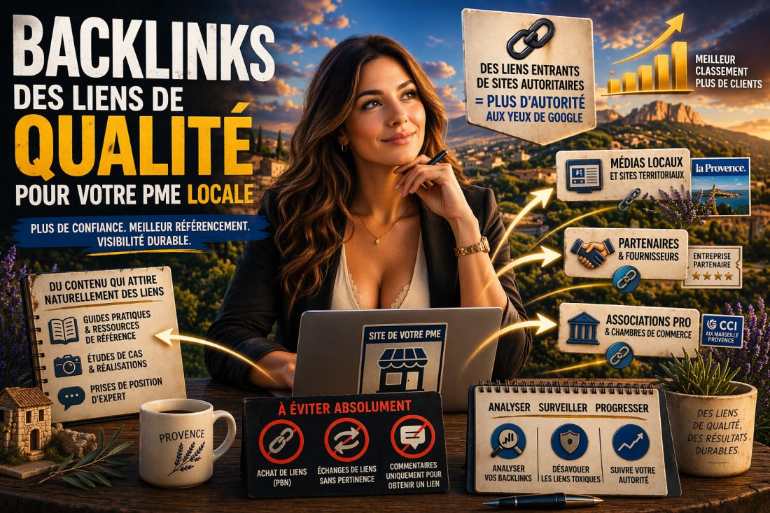 Backlinks : comment obtenir des liens entrants de qualité pour une PME locale