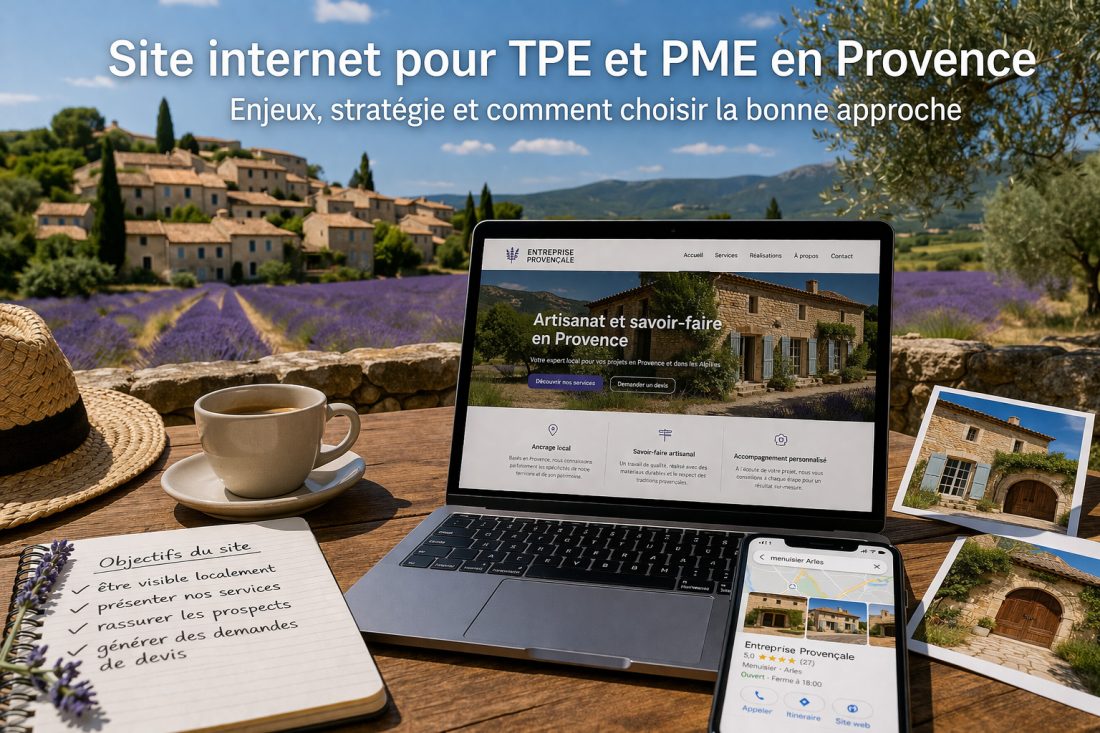 Site internet pour TPE et PME en Provence : enjeux, stratégie et comment choisir la bonne approche