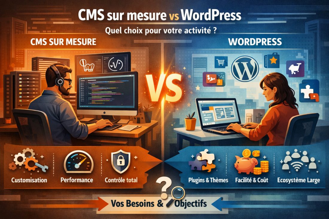 CMS sur mesure vs WordPress : quel choix pour votre activité