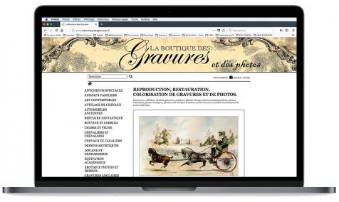 Création site Internet marchand La Boutique des gravures à Saint-Rémy de Provence