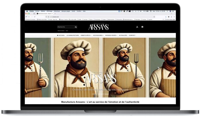 Boutique en ligne Manufacture Arssans, marque déposée par l’Agence Easy
