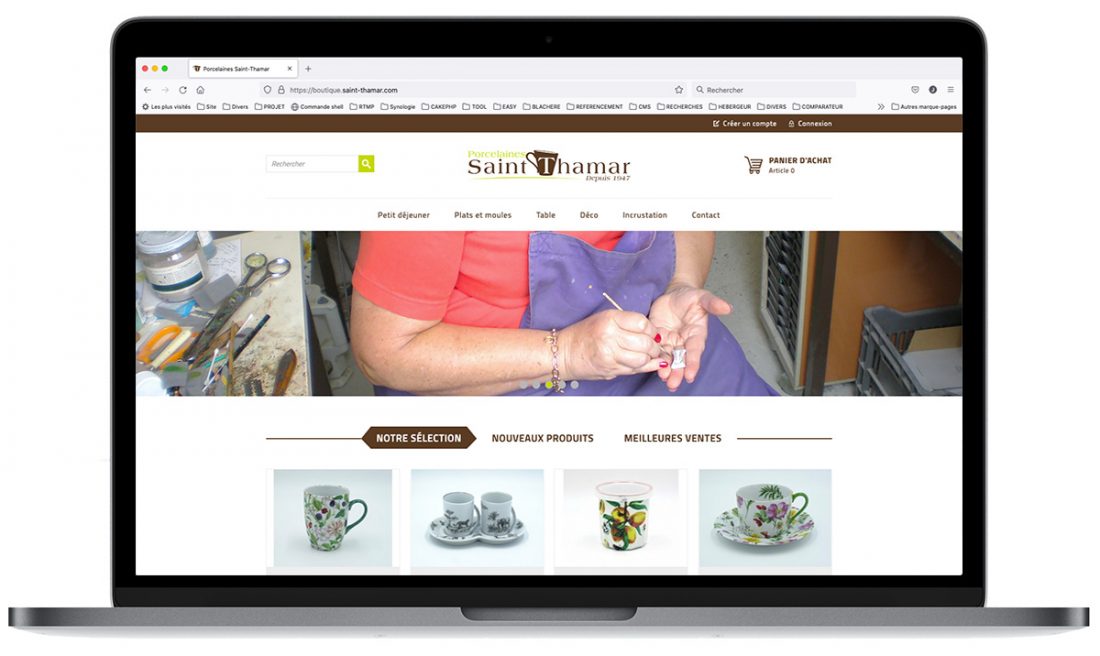 Boutique en ligne Porcelaines Saint-Thamar