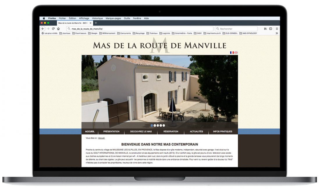 Mas de la Route de Manville : site créé par l’Agence Easy
