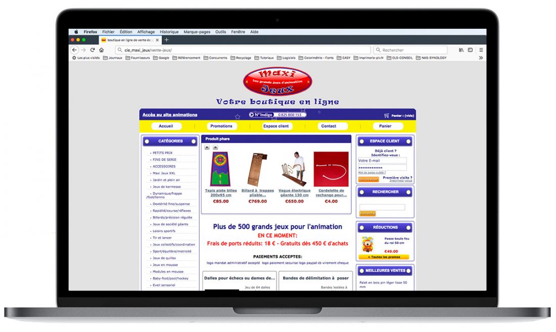 Site CMJ France : boutique en ligne créée par l’Agence Easy