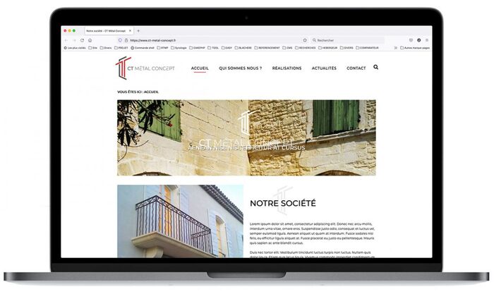 Création du site Internet C&T Métal Concept – Métallerie et ferronnerie
