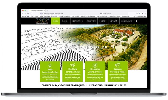 Création du site Internet de l’Agence Easy – Création graphique