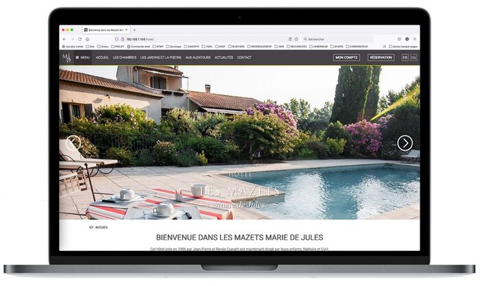 Création du site Internet de l’Hôtel Marie de Jules à Eyragues