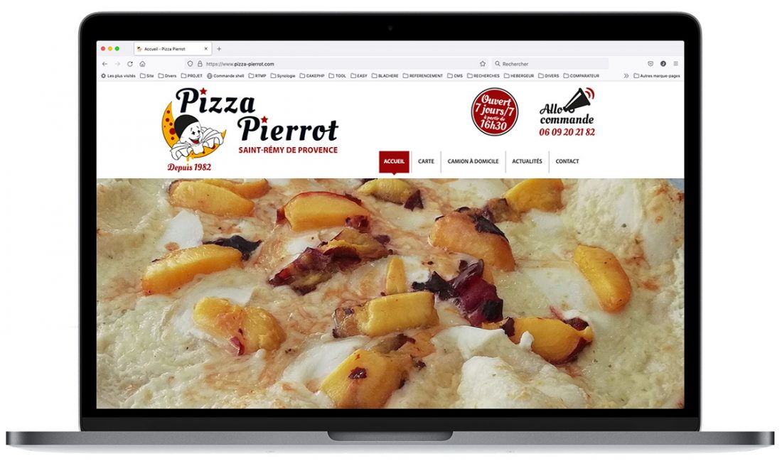 Site Internet Pizza Pierrot