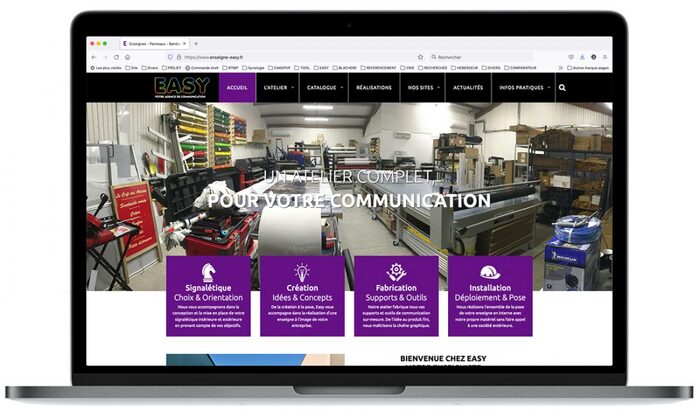 Création du site Internet Enseigne Easy – Enseignes et signalétique