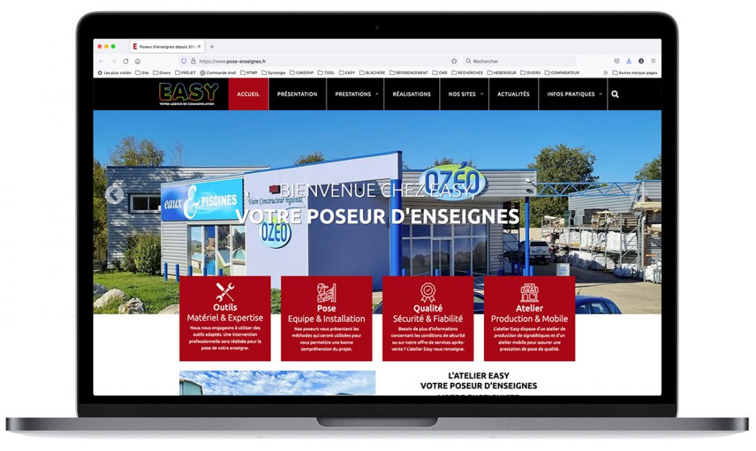 Création du site Internet Pose-Enseigne.fr