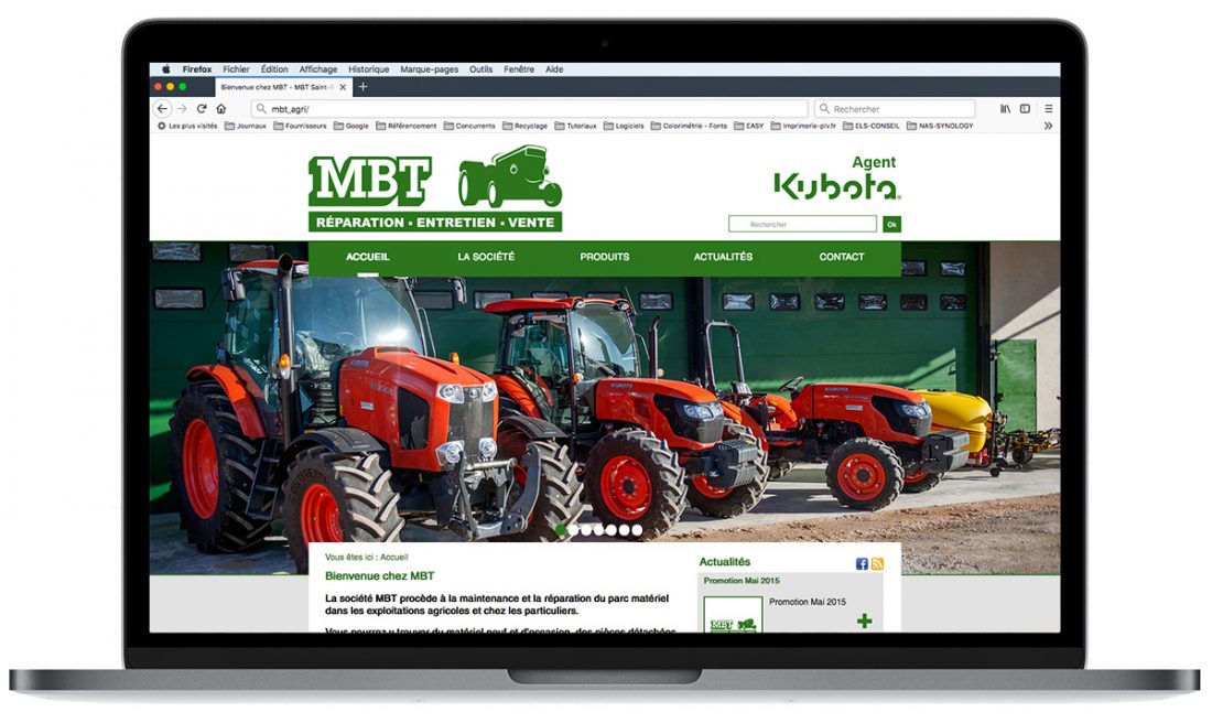 MBT Saint-Rémy : site professionnel créé par l’Agence Easy