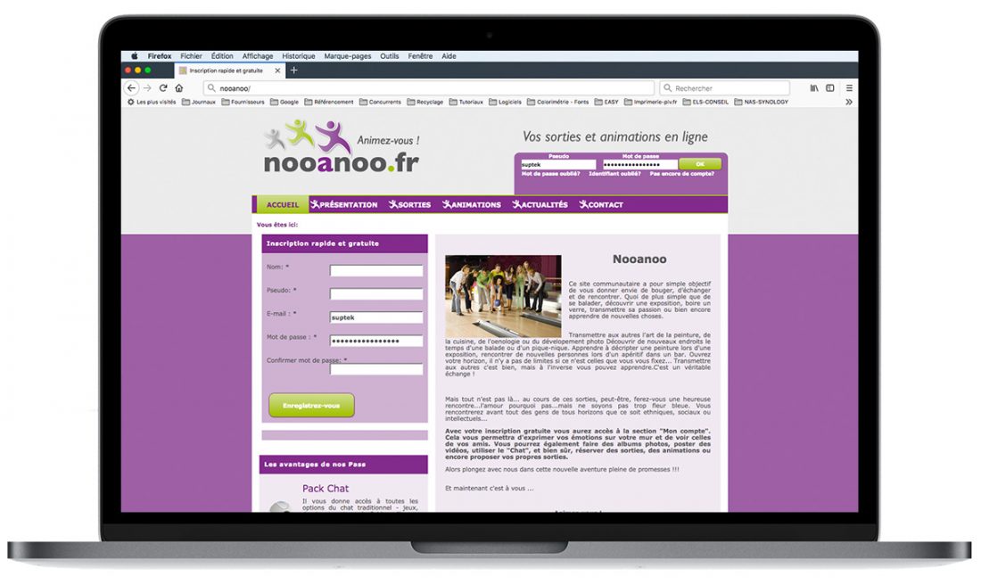 Création du site communautaire Nooanoo par l’Agence Easy