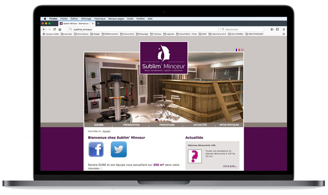 Site Sublim’ Minceur : création digitale dédiée au bien-être